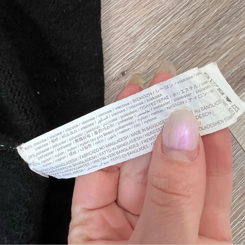 Zara girls black open front‎ cardigan